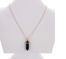 Load image into Gallery viewer, Natural Handmade Point Necklace Hexagon Chain Pendant Necklace Crystal For Woman