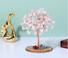 Load image into Gallery viewer, Feng Shui Rose Quartz Crystal Tree