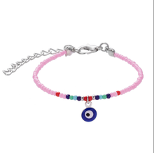 Load image into Gallery viewer, Turkish Evil Eye Protection Bracelet Pink Color, Fashion Bracelet