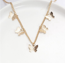 Load image into Gallery viewer, Butterfly Necklace - Trendy Butterfly necklace Gold tone - Gift for her
