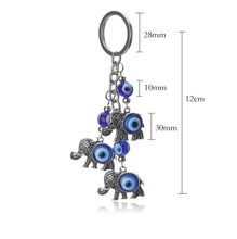 Load image into Gallery viewer, Evil Eye Protection Keychain For For Protection, Evil eye Keychain, Handmade.