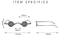 Load image into Gallery viewer, Fashion Small Frame Round Sunglasses Vintage Black Sunglasses | Trendy
