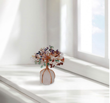Load image into Gallery viewer, Feng Shui Amethyst Crystal Tree 7 Chakras