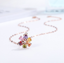 Load image into Gallery viewer, Gorgeous Flower Colorful Stainless Steel Necklace - Healing necklace