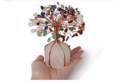 Load image into Gallery viewer, Feng Shui Amethyst Crystal Tree 7 Chakras