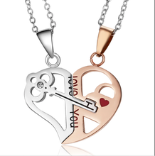 Load image into Gallery viewer, 2 PC Set I love you Couple necklace Set Couple's GIFT