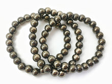 Load image into Gallery viewer, Pyrite Bracelet 8mm Genuine and natural pyrite bracelet For Money & Good Luck