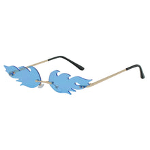 Load image into Gallery viewer, Fire Flame Rimless Sunglasses Multi-color Frameless Rave Festival Hot Fashion Beachwear Party | Trendy Fire