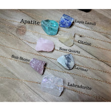 Load image into Gallery viewer, Raw Crystal Necklace- Natural Stones