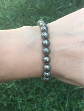Load image into Gallery viewer, Pyrite Bracelet 8mm Genuine and natural pyrite bracelet For Money & Good Luck