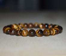 Load image into Gallery viewer, Natural Tiger Eye Bracelet - Self confidence Bracelet- Protection-  To accomplish goals