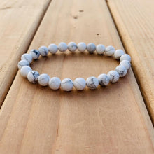 Load image into Gallery viewer, Awareness Bracelet - Howlite bracelet Uplift and Rejuvenate -