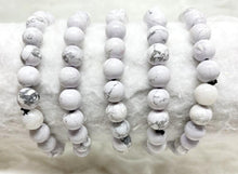 Load image into Gallery viewer, Awareness Bracelet - Howlite bracelet Uplift and Rejuvenate -