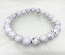 Load image into Gallery viewer, Awareness Bracelet - Howlite bracelet Uplift and Rejuvenate -