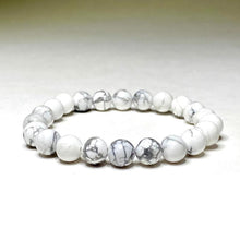 Load image into Gallery viewer, Awareness Bracelet - Howlite bracelet Uplift and Rejuvenate -
