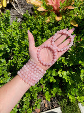 Load image into Gallery viewer, Rose Quartz Bracelet~ Self Love & Romance 8mm