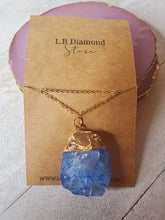 Load image into Gallery viewer, Natural Crystal pendant necklace Raw Crystals