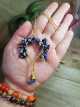 Load image into Gallery viewer, Natural Handmade Crystal Feng Shui Necklace Carnelian, Amethyst,