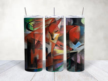 Load image into Gallery viewer, Starry Night Fox 20oz Tumbler Cup with Straw and Lid, Birthday Gift for Art Fan