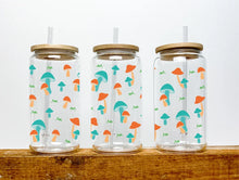 Load image into Gallery viewer, Mushroom Beer Can Glass | Boho Mushroom Coffee Glass | Aesthetic