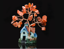 Load image into Gallery viewer, Miniature Mini Crystal Feng Shui Tree Gemstone Chip Crystal Tree Of Life/ Chakra Tree Healing