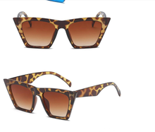 Load image into Gallery viewer, Retro Square Sunglasses | Millionaire Leopard Sunglasses | Retro Sunglasses |