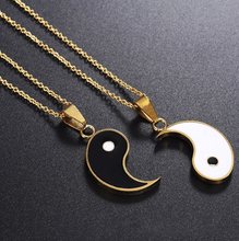 Load image into Gallery viewer, 2 PC Couple Necklace - Trendy Couple necklace Ying Yang Necklace