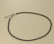 Load image into Gallery viewer, Blank Black Robe Necklace to add Crystal or pendant to, Gold Tone & silver tone