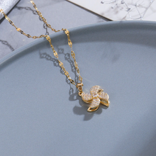 Load image into Gallery viewer, Windmill | rotating necklace, boho design, old mill, jewelry windmill,