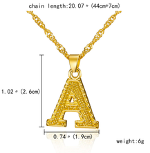 Load image into Gallery viewer, Fashion Initial Letter Necklace, Tiny Alphabet Pendant Gold Color Necklace