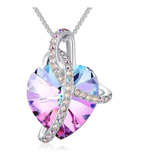 Load image into Gallery viewer, I Love You Necklace - Trendy Heart necklace Silver tone - Gift for her