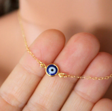 Load image into Gallery viewer, Evil Eye Necklace Blue Evil Eye Blue Eye Necklace • Gift for Her •