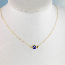 Load image into Gallery viewer, Evil Eye Necklace Blue Evil Eye Blue Eye Necklace • Gift for Her •