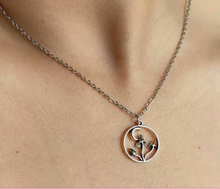 Load image into Gallery viewer, Mushroom Necklace for Women, Boho Jewelry for Gift, Silver Mushroom Pendant, Hippie Jewelry,