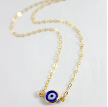 Load image into Gallery viewer, Evil Eye Necklace Blue Evil Eye Blue Eye Necklace • Gift for Her •
