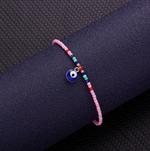 Load image into Gallery viewer, Turkish Evil Eye Protection Bracelet Pink Color, Fashion Bracelet