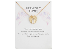 Load image into Gallery viewer, Golden Wing Pendant necklace Trending Necklace , Angel Necklace