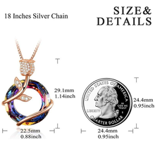 Load image into Gallery viewer, Rose Pendant necklace, Colorful necklace Rose Flower Necklace,