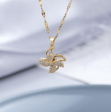 Load image into Gallery viewer, Windmill | rotating necklace, boho design, old mill, jewelry windmill,