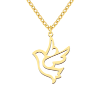 Load image into Gallery viewer, Golden Dove Pendant necklace Trending Necklace