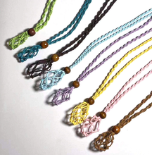 Load image into Gallery viewer, Robe Adjustable Cage Necklace - Flexible Gemstone Robe Necklace