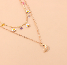 Load image into Gallery viewer, Moon Charm Pendant Choker Necklace- Trendy Moon necklace