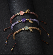 Load image into Gallery viewer, Natural Amethyst Bracelet, Handmade Semi Precious Gemstone 4mm
