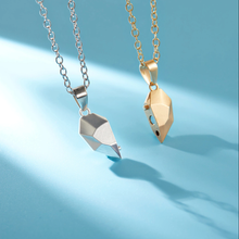 Load image into Gallery viewer, 2 PC Set Heart Necklace - Trendy Heart necklace Gift for couples, Gift for BBF