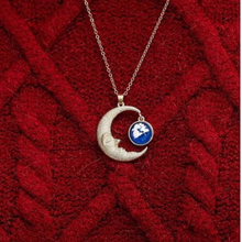Load image into Gallery viewer, Moon Star Pendant Necklace - Trendy Moon necklace Gold tone -