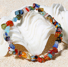 Load image into Gallery viewer, Multi colored chip Crystal bracelet for protection, Beautiful gift for her Multi-color