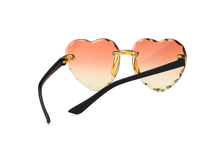 Load image into Gallery viewer, Lb Diamond - Heart Shape Heart Sunglasses Retro Vintage Boho Translucent Sun Glasses