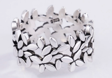 Load image into Gallery viewer, Adjustable Open Leaf Ring High Quality 925 Stamped Sterling Silver Tree Leaf