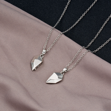 Load image into Gallery viewer, 2 PC Set Heart Necklace - Trendy Heart necklace Gift for couples, Gift for BBF