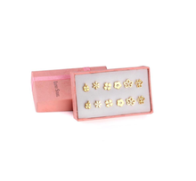 Load image into Gallery viewer, Surgical steel stud earrings set | tarnish free earrings Hypoallergenic earrings Cute